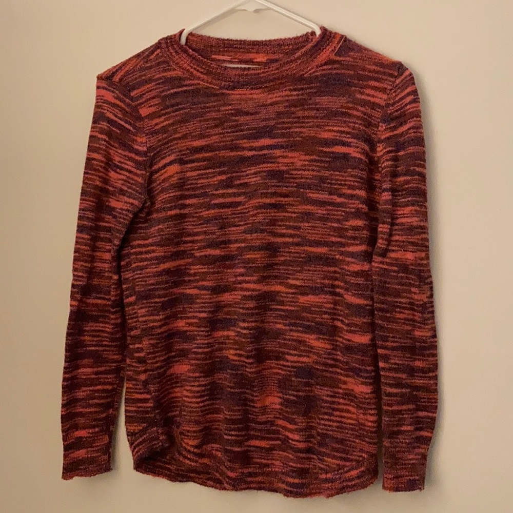 Loft Petite Pink Spacedye Sweater, XS